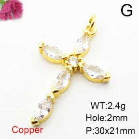 Fashion Copper Pendant  Zirconia  XFPC03895aajl-L024