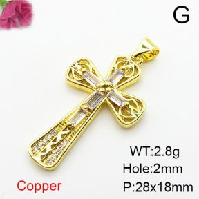 Fashion Copper Pendant  Zirconia  XFPC03898baka-L024