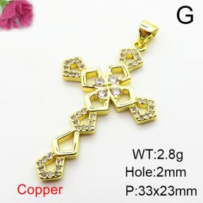 Fashion Copper Pendant  Zirconia  XFPC03901baka-L024