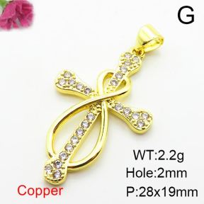 Fashion Copper Pendant  Zirconia  XFPC03910aajl-L024