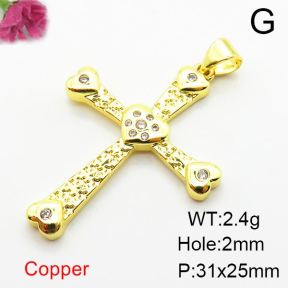 Fashion Copper Pendant  Zirconia  XFPC03913aajl-L024