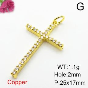 Fashion Copper Pendant  Zirconia  XFPC03943avja-L024