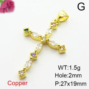 Fashion Copper Pendant  Zirconia  XFPC03949aajl-L024