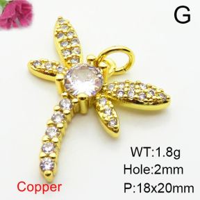 Fashion Copper Pendant  Zirconia  XFPC03964aajl-L024