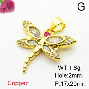 Fashion Copper Pendant  Zirconia  XFPC03967avja-L024