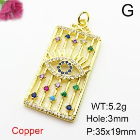 Fashion Copper Pendant  Zirconia  XFPC04002ablb-L024