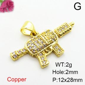 Fashion Copper Pendant  Zirconia  XFPC04026aajl-L024