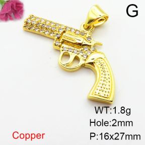 Fashion Copper Pendant  Zirconia  XFPC04035aajl-L024