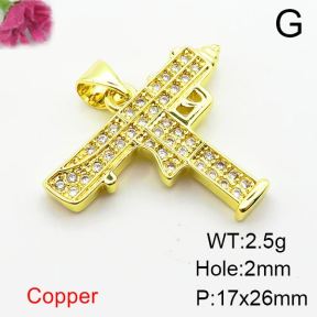 Fashion Copper Pendant  Zirconia  XFPC04038baka-L024