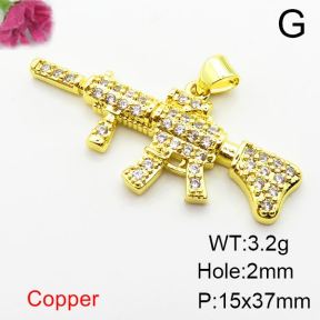 Fashion Copper Pendant  Zirconia  XFPC04044baka-L024