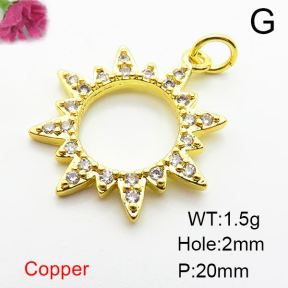 Fashion Copper Pendant  Zirconia  XFPC04068aajl-L024