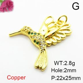 Fashion Copper Pendant  Zirconia  XFPC04088aajl-L024