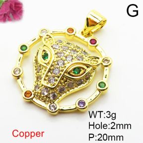 Fashion Copper Pendant  Zirconia  XFPC04100aajl-L024