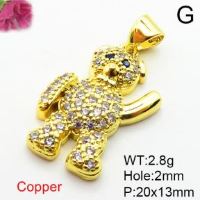 Fashion Copper Pendant  Zirconia  XFPC04118avja-L024