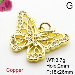 Fashion Copper Pendant  Zirconia  XFPC04121aajl-L024