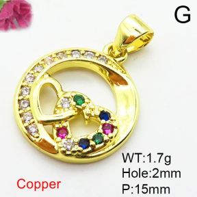 Fashion Copper Pendant  Zirconia  XFPC04142avja-L024