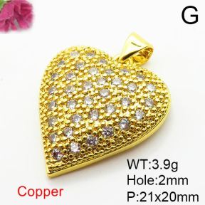 Fashion Copper Pendant  Zirconia  XFPC04163avja-L024