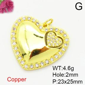 Fashion Copper Pendant  Zirconia  XFPC04166avja-L024