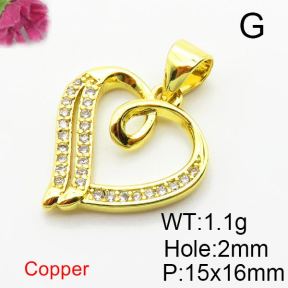 Fashion Copper Pendant  Zirconia  XFPC04181vail-L024