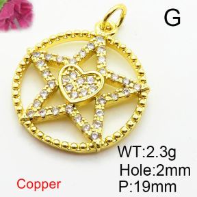 Fashion Copper Pendant  Zirconia  XFPC04225aajl-L024