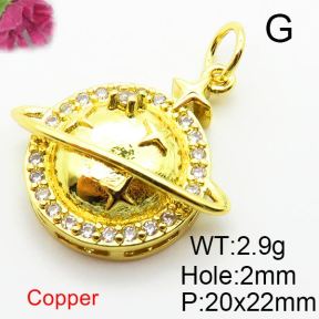 Fashion Copper Pendant  Zirconia  XFPC04246vail-L024