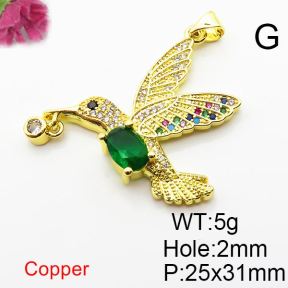 Fashion Copper Pendant  Zirconia  XFPC04284vbmb-L024