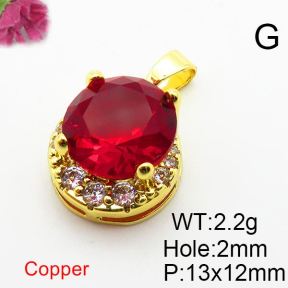 Fashion Copper Pendant  Zirconia  XFPC04292aajl-L024