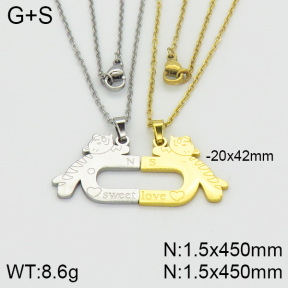 Stainless Steel Necklace  2N2000670bbml-382