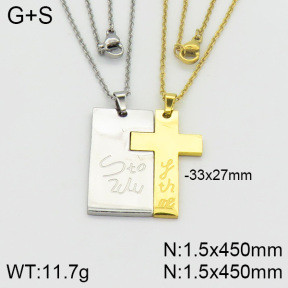 Stainless Steel Necklace  2N2000673bbml-382