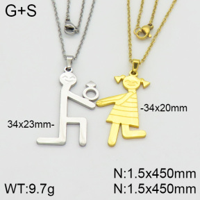 Stainless Steel Necklace  2N2000675bbml-382