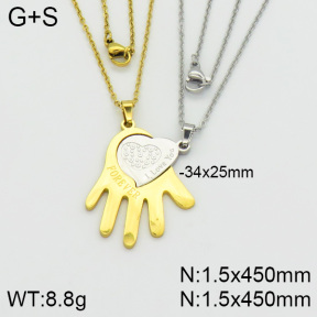 Stainless Steel Necklace  2N2000676bbml-382