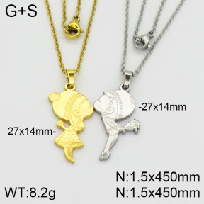 Stainless Steel Necklace  2N2000679bbml-382