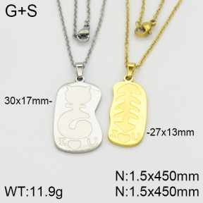 Stainless Steel Necklace  2N2000680bbml-382
