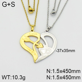Stainless Steel Necklace  2N2000681bbml-382
