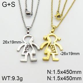 Stainless Steel Necklace  2N2000682bbml-382