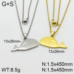 Stainless Steel Necklace  2N2000683bbml-382