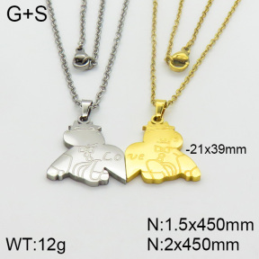 Stainless Steel Necklace  2N2000684bbml-382