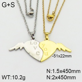 Stainless Steel Necklace  2N2000687bbml-382