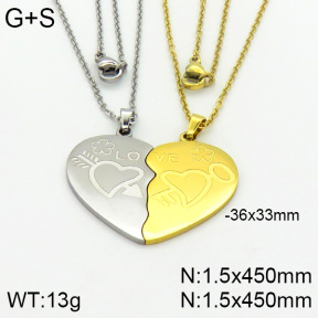 Stainless Steel Necklace  2N2000690bbml-382