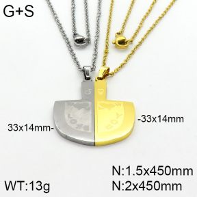 Stainless Steel Necklace  2N2000692bbml-382