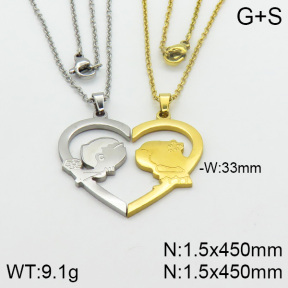Stainless Steel Necklace  2N2000694bbml-382