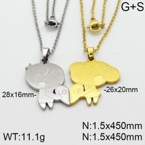 Stainless Steel Necklace  2N2000698bbml-382