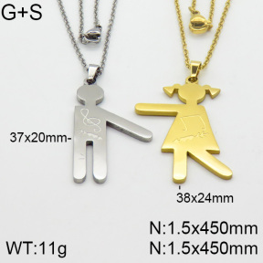 Stainless Steel Necklace  2N2000700bbml-382