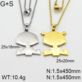 Stainless Steel Necklace  2N2000702bbml-382