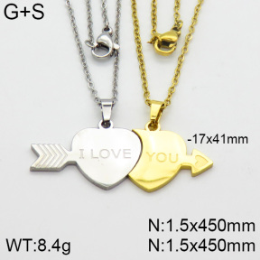 Stainless Steel Necklace  2N2000703bbml-382