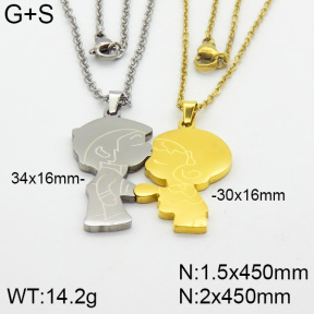 Stainless Steel Necklace  2N2000704bbml-382