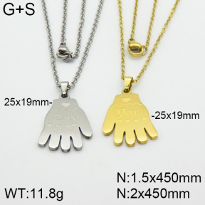Stainless Steel Necklace  2N2000705bbml-382
