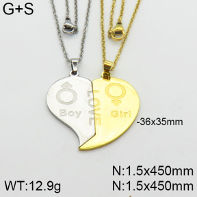 Stainless Steel Necklace  2N2000708bbml-382