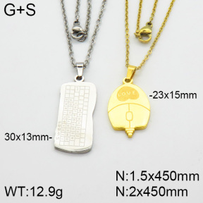 Stainless Steel Necklace  2N2000713bbml-382