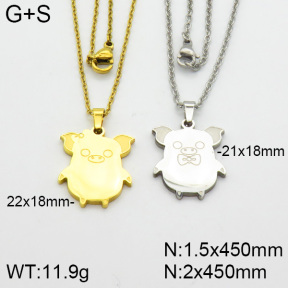Stainless Steel Necklace  2N2000714bbml-382